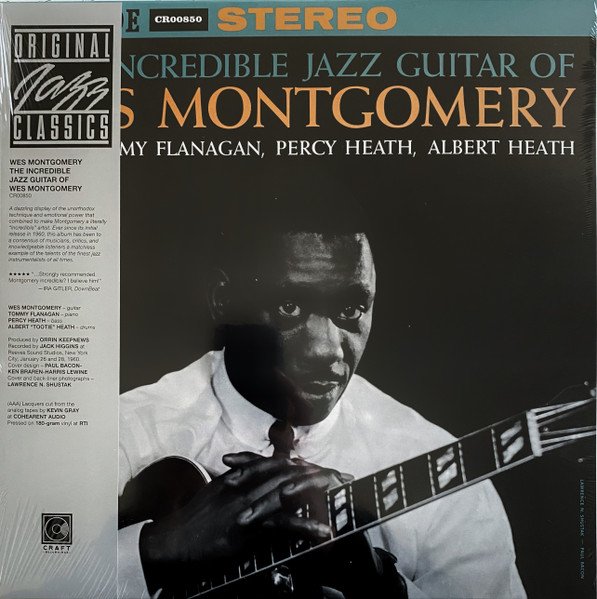 Wes Montgomery - The Incredible Jazz Guitar Of Wes Montgomery (LP, Album, RE, RM, 180)