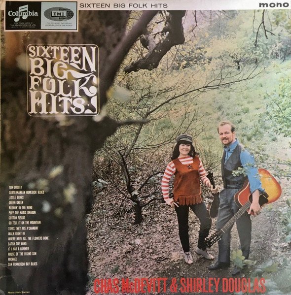 Chas McDevitt & Shirley Douglas - Sixteen Big Folk Hits (LP, Mono)