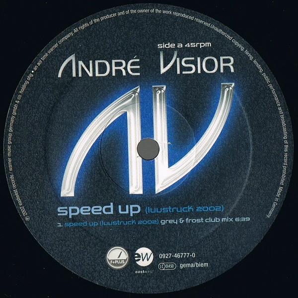 André Visior - Speed Up (Luvstruck 2002) (12")
