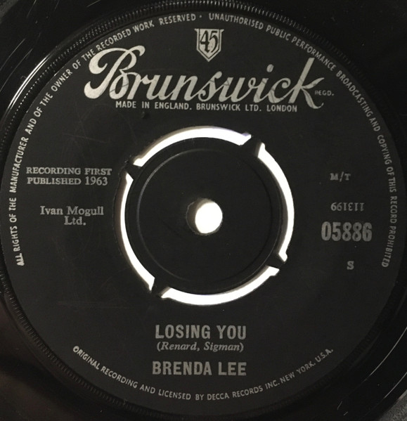 Brenda Lee - Losing You (7", Single)