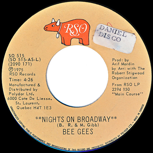 Bee Gees - Nights On Broadway (7")