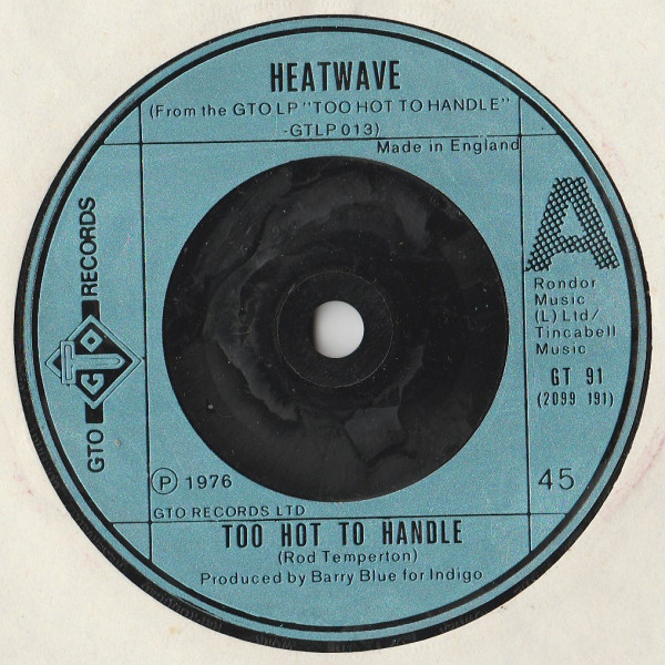 Heatwave - Too Hot To Handle (7", Single, Sil)