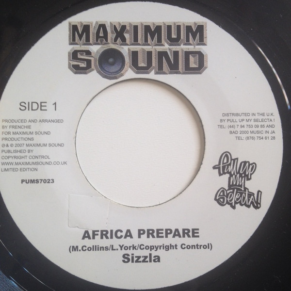 Sizzla - Africa Prepare (7", Ltd)