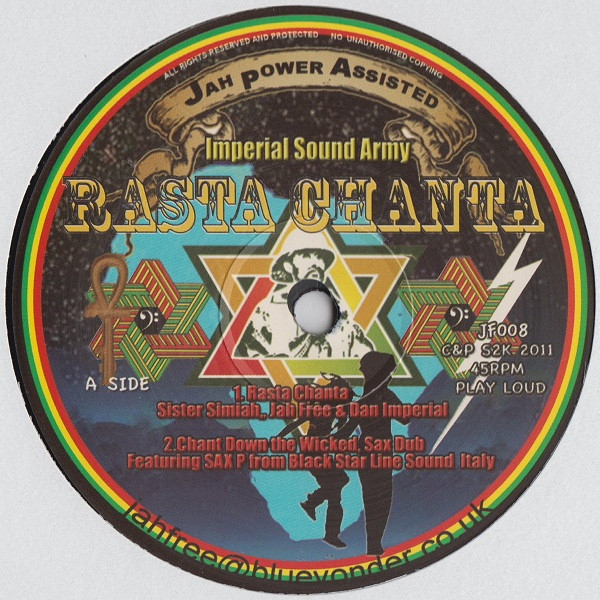 Sister Simiah, Jah Free & Dan Imperial* - Rasta Chanta (12")