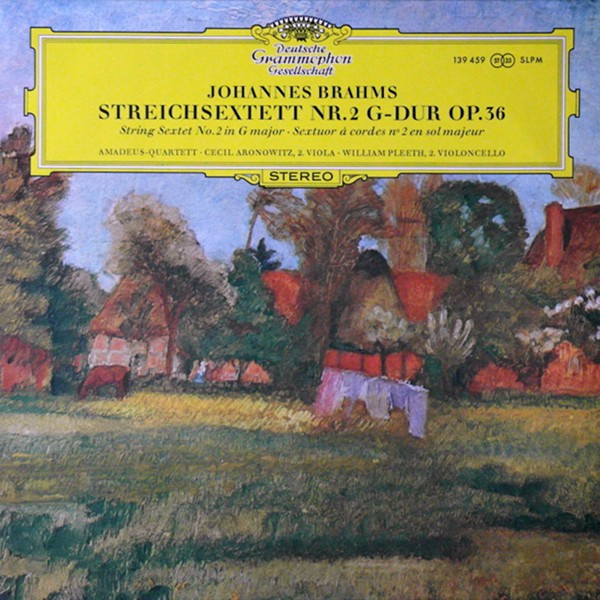 Johannes Brahms / Amadeus-Quartett ‧ Cecil Aronowitz ‧ William Pleeth - Streichsextett Nr.2 G-dur Op. 36 (LP)