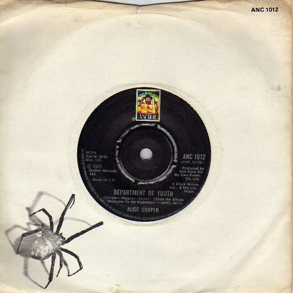 Alice Cooper (2) - Department Of Youth / Cold Ethyl (7", Single)