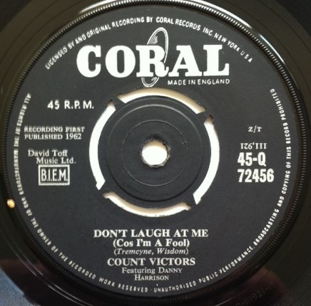 Count Victors* Featuring Danny Harrison (6) - Don't Laugh At Me ('Cause I'm A Fool) (7", Single)