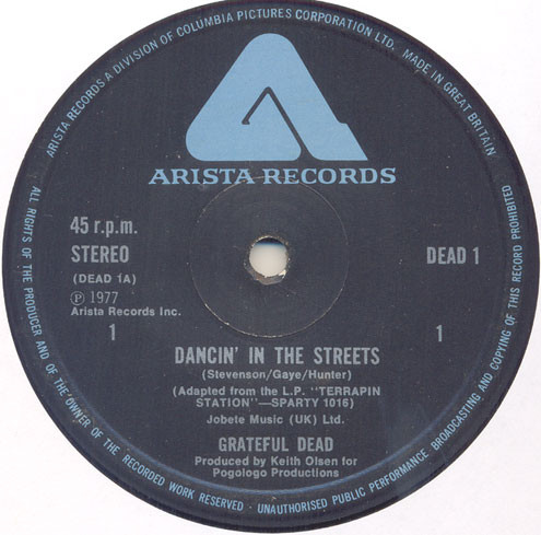 The Grateful Dead - Dancin' In The Streets (12")