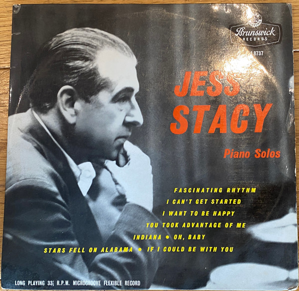 Jess Stacy - Piano Solos With Rhythm Accompaniment (10", Album, Mono)