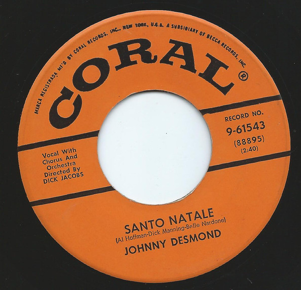 Johnny Desmond - Santo Natale (7")