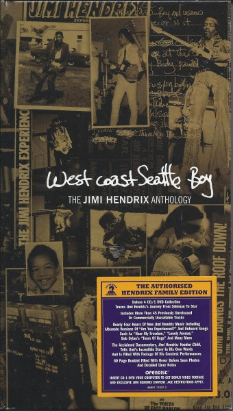 Jimi Hendrix - West Coast Seattle Boy: The Jimi Hendrix Anthology (4xCD, Comp, Mono, RM + DVD-V, NTSC + Box, Comp, Mo)