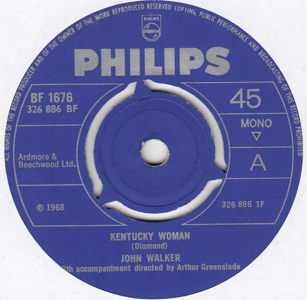 John Walker (3) - Kentucky Woman (7", Mono)