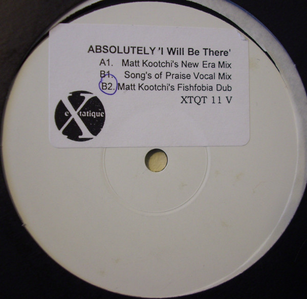 Absolutely - I Will Be There (12", Promo, W/Lbl)