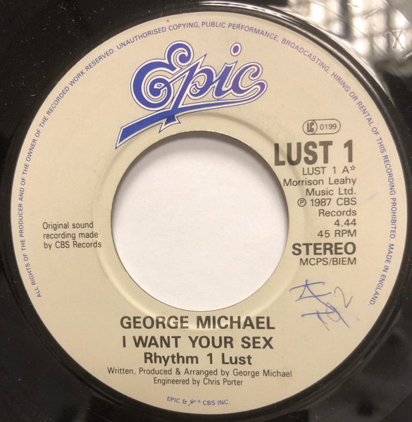 George Michael - I Want Your Sex (7", Single)