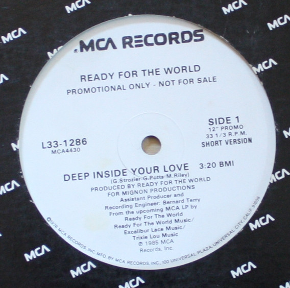 Ready For The World - Deep Inside Your Love (12", Single, Promo)