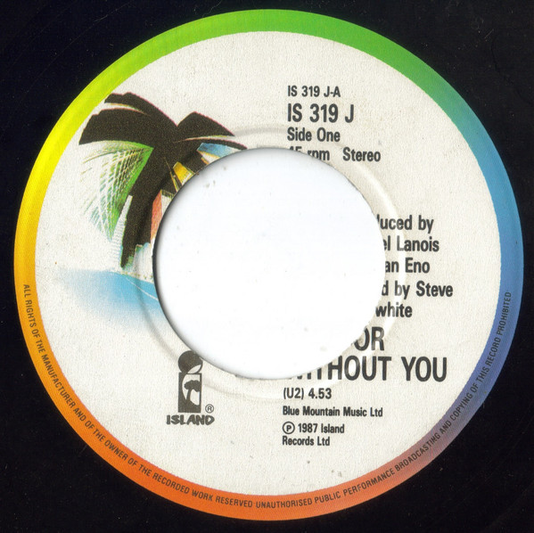 U2 - With Or Without You (7", Single, Jukebox)