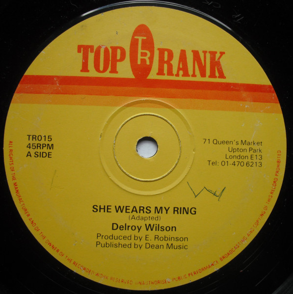 Delroy Wilson - She Wears My Ring (12")