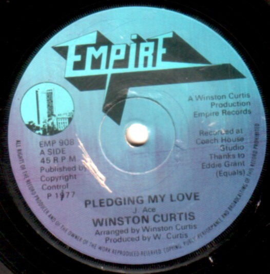 Winston Curtis - Pledging My Love (7", Single)