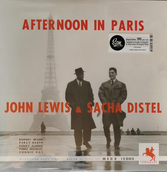 John Lewis (2) & Sacha Distel - Afternoon In Paris (LP, Album, Mono, Ltd, RE, RM, RP, 180)