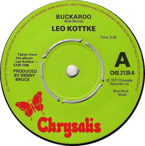 Leo Kottke - Buckaroo (7", Single, Promo)