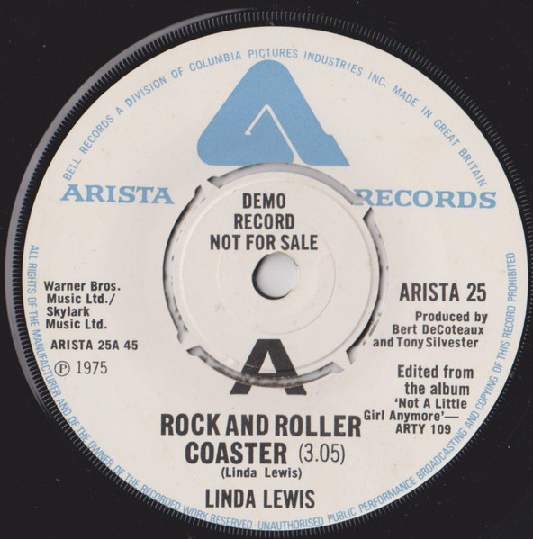Linda Lewis - Rock And Roller Coaster (7", Promo)