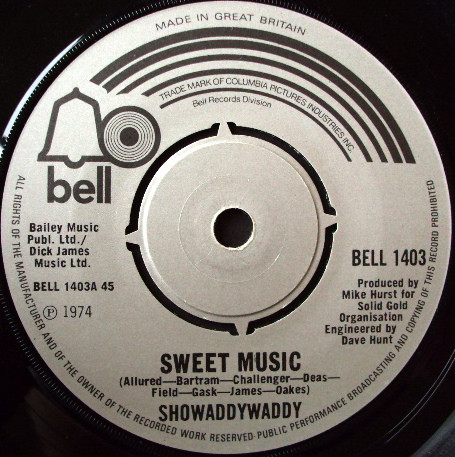 Showaddywaddy - Sweet Music (7", Single)