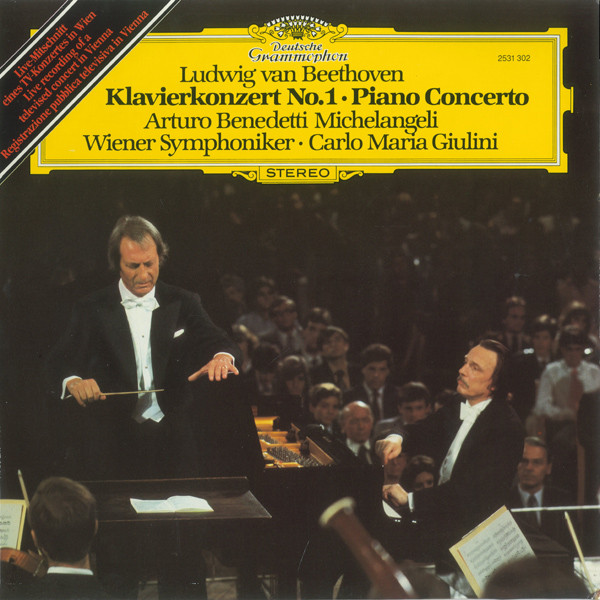Ludwig Van Beethoven, Arturo Benedetti Michelangeli, Wiener Symphoniker • Carlo Maria Giulini - Klavierkonzert No. 1 • Piano Concerto (LP)