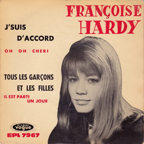Françoise Hardy - J'suis D'accord (7", EP, RP, Pus)