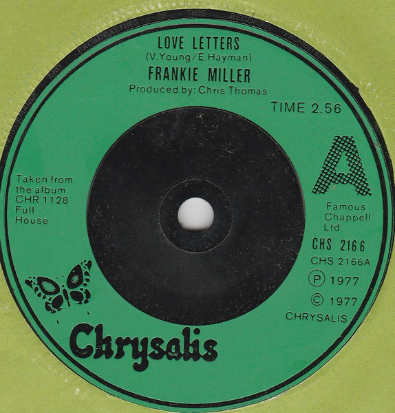 Frankie Miller - Love Letters (7", Single, gre)