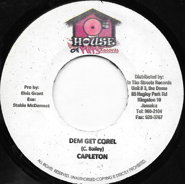 Capleton - Dem Get Corel (7")