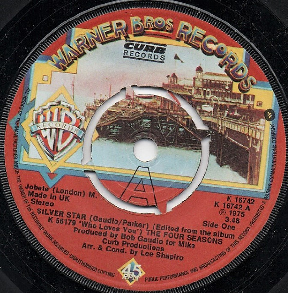 The Four Seasons - Silver Star (7", Single, Kno)