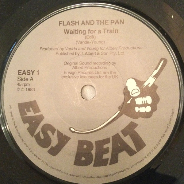 Flash And The Pan* - Waiting For A Train (7", Single)