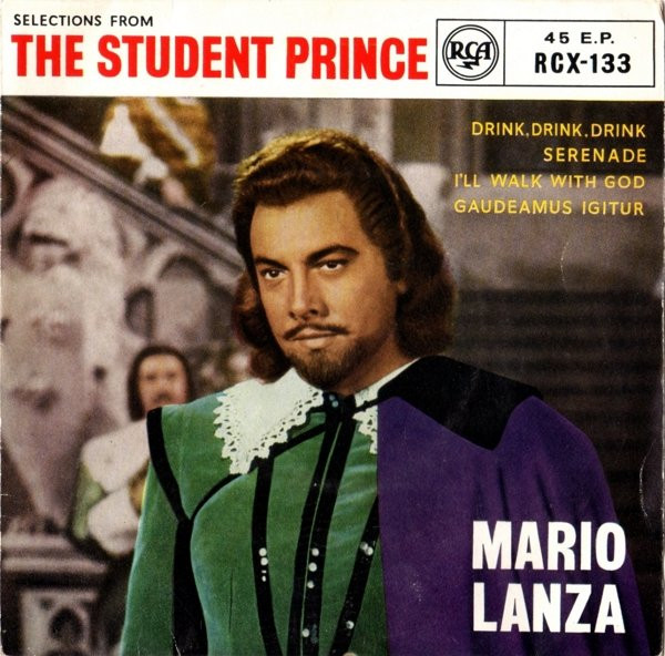 Mario Lanza - Selections From The Student Prince (7", EP, RP)