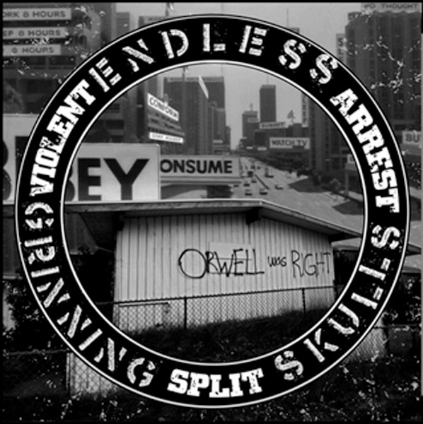 Violent Arrest, Endless Grinning Skulls - Split (7", Gre)
