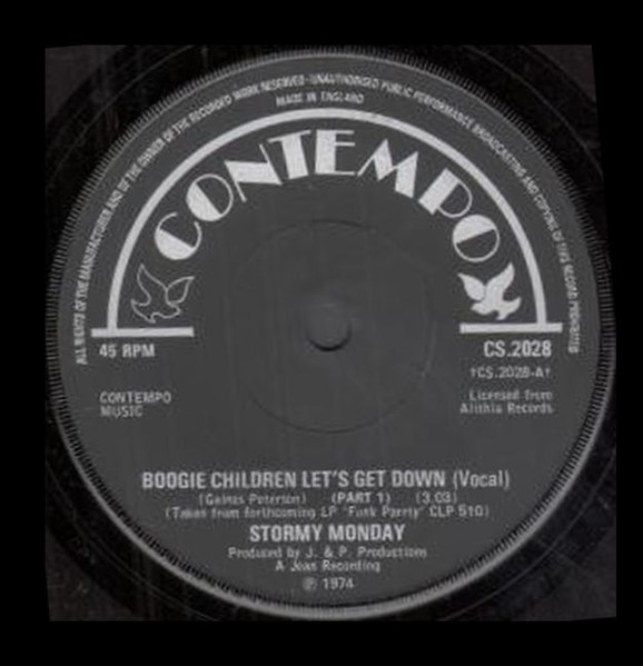 Stormy Monday - Boogie Children Let's Get Down (7", Sol)