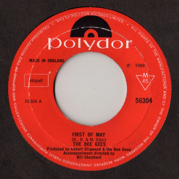 The Bee Gees* - First Of May (7", Single)