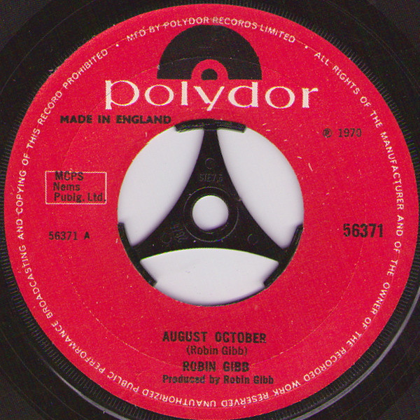 Robin Gibb - August October (7", Single)
