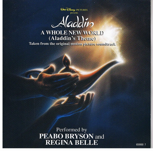 Peabo Bryson And Regina Belle - A Whole New World (Aladdin's Theme) (7", Single)