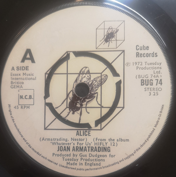 Joan Armatrading - Alice (7", Single)