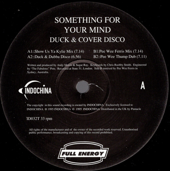 Duck & Cover Disco - Something For Your Mind (12")