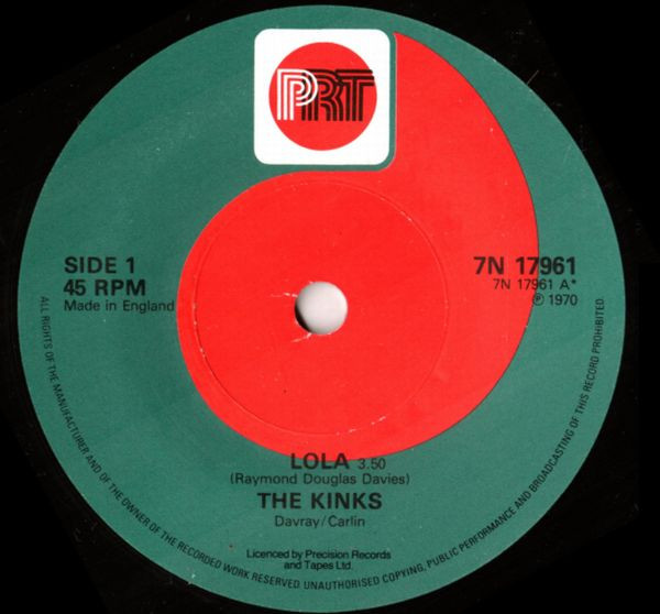 The Kinks - Lola (7", Single, RE, Sol)