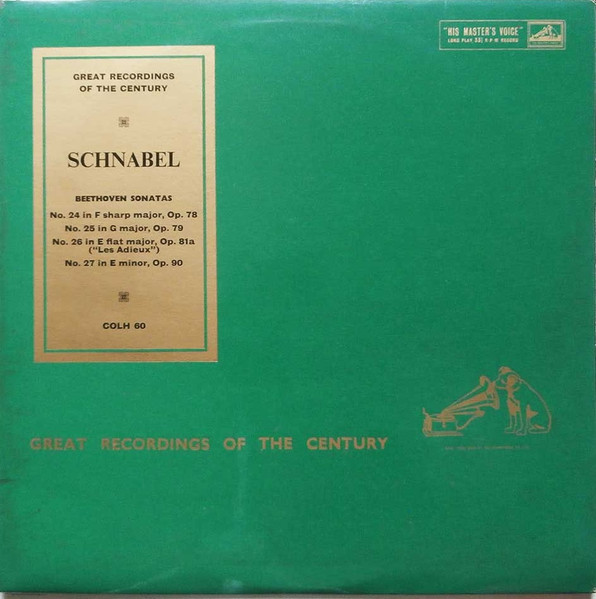 Beethoven*, Artur Schnabel - Sonatas Nos. 24, 25, 26, & 27 (LP, Comp, Mono)