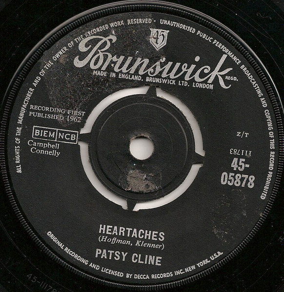 Patsy Cline - Heartaches (7")