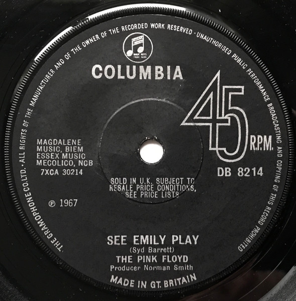 The Pink Floyd* - See Emily Play (7", Single, Mono, Sol)