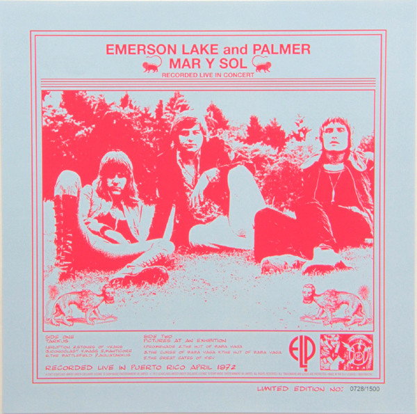 Emerson Lake And Palmer* - Mar Y Sol - Recorded Live In Concert (LP, Album, RSD, Ltd, Num)