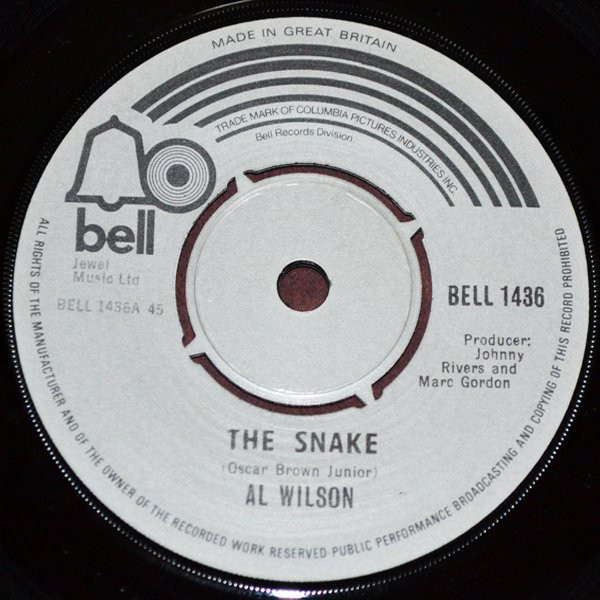 Al Wilson - The Snake (7", Single)