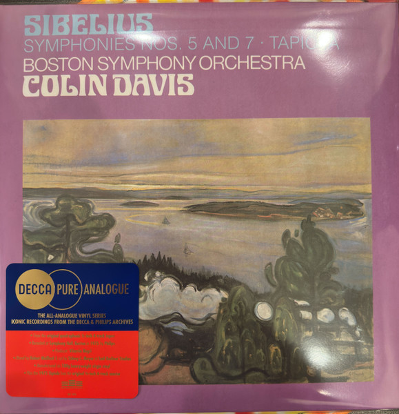 Sibelius* - Boston Symphony Orchestra, Sir Colin Davis - Symphonies Nos. 5 And 7 / Tapiola (2xLP, Ltd, Num, RE, RM)