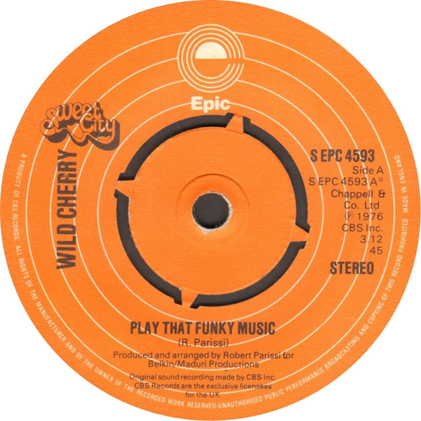Wild Cherry - Play That Funky Music (7", Single, Pus)
