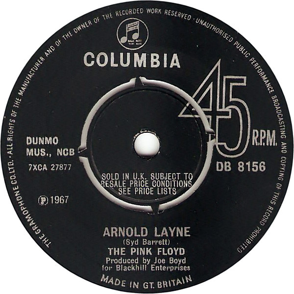 The Pink Floyd* - Arnold Layne (7", Single, Mono, Pus)