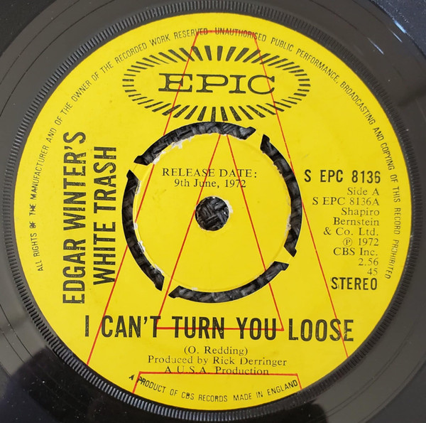 Edgar Winter's White Trash - I Can't Turn You Loose (7", Single, Promo, Kno)